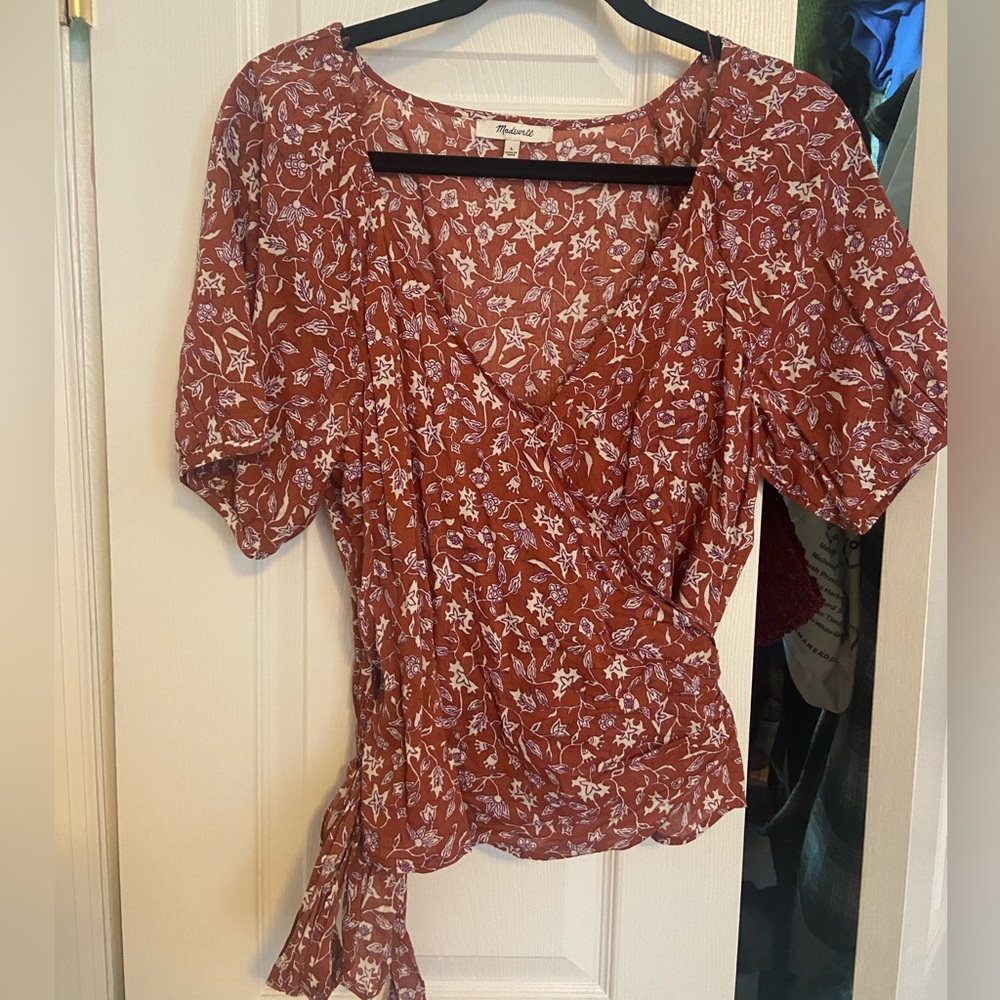 Madewell wrap blouse